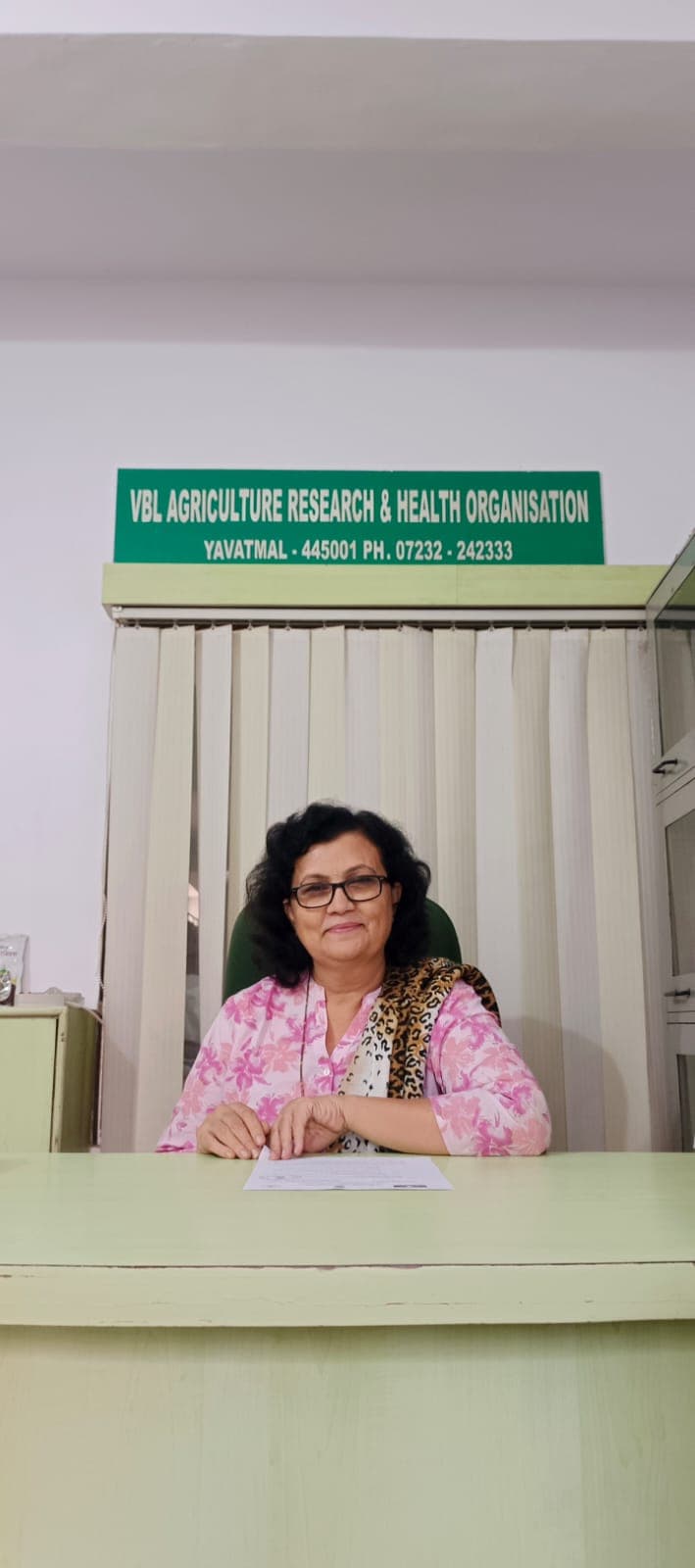Mrs. Sangita Sawalakhe, Founder of Vidarbha Biotech Lab